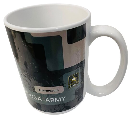 U.S. Army Camouflage Ceramic Mug 11 oz With Logo & Goarmy 4 1/2" - Picture 8 of 9